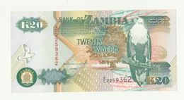 Banconota Nuova Non Circolata BANK OF ZAMBIA K 20 TWENTY KWACHA - AFRICA - Sonstige – Afrika