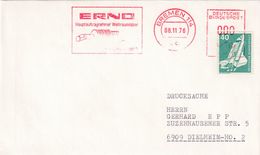 Germany 1972 Cover; Space Weltraum Espace: Space Shutle; Erno  Prime Contractor Space Laboratory For Spacelab  Meter EMA - Andere & Zonder Classificatie