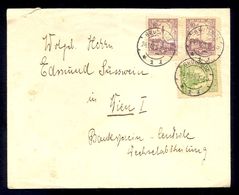 POLAND - Envelope With Two Clolored Franking Sent From Poland To Wien 1925. - Autres & Non Classés