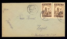 POLAND - Envelope Sent From Lignica To Zagreb (Yugoslavia) 1947. Nice Interesting Franking - Other & Unclassified