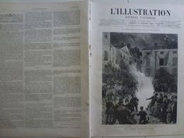 L'Illustration 12 Juillet 1884 2159 Le Choléra à Toulon Carte Du Cambodge Remise Statue De La Liberté - 1850 - 1899