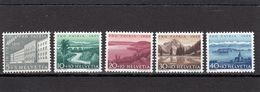 Suisse - Année 1955 - Neuf**  - Pro Patria - N°Zumstein 71/75** - Lacs Et Cours D'eau - Unused Stamps