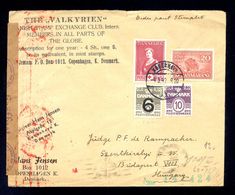 DENMARK - Cover With Nice Header 'The Valkyrien' Sent From Kobenhavn To Budapest 1942. OKW Censorship, - Tarjetas – Máximo