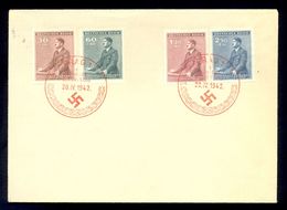 CZECHOSLOVAKIA PROTECTORATE - Envelope With Commemorative Stamps And Cancel For Fuhrer's Birthday 1942. - Storia Postale