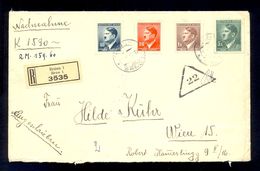 CZECHOSLOVAKIA PROTECTORATE - Envelope Sent By Registered Mail From Brunn/Brno To Wien 194?. - Cartas & Documentos