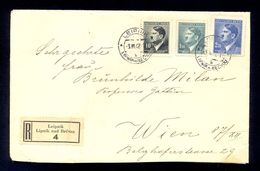 CZECHOSLOVAKIA PROTECTORATE - Envelope Sent By Registered Mail From Leipnik Lipnik Nad Bečvou To Wien 1942 - Brieven En Documenten