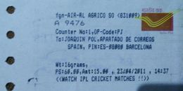 Cricket, Outdoor Game, Sports, Ball Games, Slogan On Receipt, - Cricket