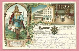 67 - GRUSS Aus STRASSBURG - STRASBOURG - Litho Couleur - Restauration LUXHOF - Auguste ALBERT - Strasbourg