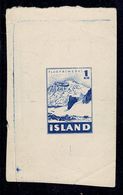 ICELAND 1947 AIR GRUMMAN GOOSE DE LA RUE PROOF - Non Dentelés, épreuves & Variétés