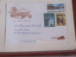 Polynésie Française Lettre Du 12  01 1993  De Tahiti  Pour Maubert Fontaine ( Ardennes ) - Lettres & Documents