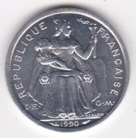 Nouvelle-Calédonie . 1 Franc 1990. Aluminium. - Nouvelle-Calédonie