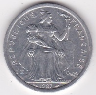 Nouvelle-Calédonie . 2 Francs 1987. Aluminium. - Nouvelle-Calédonie