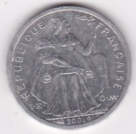 Nouvelle-Calédonie . 2 Francs 2001. Aluminium. - Nouvelle-Calédonie