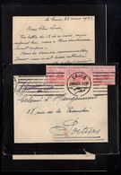 EGYPTE - EGYPT - LE CAIRE - CAIRO - CONSULAT DE FRANCE / 1922 LETTRE DE DEUIL POUR LA FRANCE - POITIERS (ref 7076i) - Storia Postale