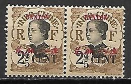 CANTON   -   1919.   Y&T N°68 *  En Paire - Unused Stamps