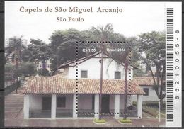 Brazil Brasil Brasilien 2004 Church Chapel Saint Michael Arcanjo Michel No. Bl. 126 (3344) MNH Mint Postfrisch Neuf ** - Ungebraucht