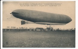 CPA Militaria Aviation Dirigeable Lieutenant Selle De Beauchamp Camp De Chalons - Zeppeline