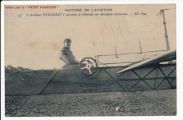 CPA Militaria Aviation Aviateur DEMANEST Sur Monoplan Antoinette Histoire De L'Aviation N°155 Le Petit Parisien - Airmen, Fliers