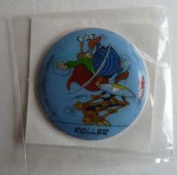 AUTOCOLLANT ASTERIX  Mousse - 2000 - NUTELLA - ROLLER -  (1  & 2) - Stickers