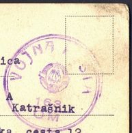 SLOVENIA - LITORALE - DOLENJA VAS  CARSO POST MILITARE  163/OM - 1945 - RARE - Marcophilie