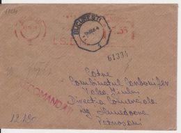 BUCURESTI AMONT 1,55,  I.S.E.M. RED MACHINE ATM STAMPS, ROMANIA 1964 - Franking Machines (EMA)