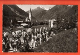 ZAP-26 Segensonntag In Kippel Im Lötschental. Procession Fête-Dieu.  Gelaufen Circulé 1962 Vers Marseille - Kippel