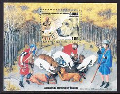 2006 Cuba Dogs And Man History Souvenir Sheet  MNH - Ungebraucht