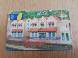 GRENADA  $ 10,- GPT GRE-5A  NEW GRENTEL BUILDING    MAGNETIC    Fine Used Card    **2233 ** - Grenada (Granada)
