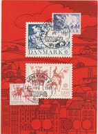 Carte-Maximum DANEMARK N° Yvert 733/734 (FOLKLORE) Obl Sp Ill 1er Jour - Maximumkarten (MC)