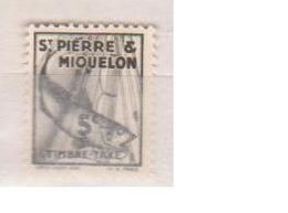 SAINT PIERRE ET MIQUELON       N°  YVERT  TAXE 32        NEUF AVEC CHARNIERES      ( CHARN  03/ 40 ) - Portomarken