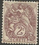 Crete - 1902-3 Blanc 2c MLH *   Sc 2 - Neufs