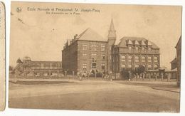 CPA, Belgique , Ecole Normale Et Pensionnat St. Joseph-Pecq ,vue D' Ensemble Sur La Place Ed. Nels - Pecq