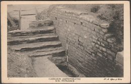 North West Entrance, Caerleon Amphitheatre, Monmouthshire, C.1930s - HM Office Of Works Postcard - Monmouthshire