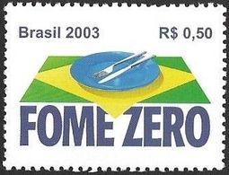 Brazil Brasil Brasilien 2003 Zero Hunger Michel No. 3328 MNH Mint Postfrisch Neuf ** - Neufs