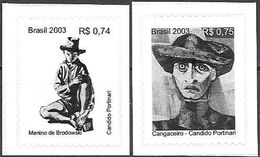 Brazil Brasil Brasilien 2003 Candido Portinari Michel No. 3340-41 MNH Mint Postfrisch Neuf ** - Ungebraucht