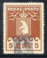 GREENLAND 1905 Parcel Post 5 Øre Used.  SG P2; Michel 2 - Paketmarken