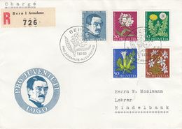 Suisse - 01/12/1960 (JDC) - Pro Juventute - N°Zumstein 183/87 - Lettre Recommandée De Bern Pour Hindelbank - Covers & Documents