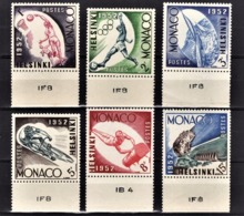 MONACO 1953 -  Y.T. SERIE Du N° 386 A 391 - 6 TP NEUFS** - Unused Stamps