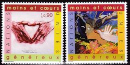 UNO-Genf, 2001, 413/14,  MNH **, Jahr Des Ehrenamtes: Gemäldeausstellung „Ein Herz, Eine Welt“, - Autres & Non Classés