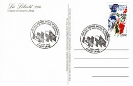 2004 - Oblit Temporaire  "AOUT 1944 DERNIERE BATAILLE DE NORMANDIE - MEMORIAL DE MONT ORMEL-COUDEHARD" - Temporary Postmarks