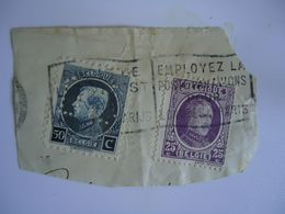 BELGIUM   USED STAMPS PERFINS  WITH SLOGAN - Sin Clasificación