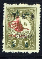 Timbre Turc Surchargé  Toughra, Date Et 5 Paras Et T.E.O. CILICIE  Yv 58* - Neufs