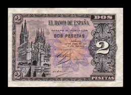 España Spain 2 Pesetas Cathedral Of Burgos 1938 Pick 109 Serie E MBC VF - 1-2 Peseten