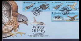 Gibraltar FDC 1999 Birds Of Prey Souvenir Sheet (NB**LAR9-113) - Adler & Greifvögel