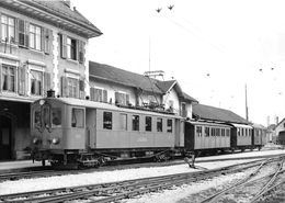 BVA - Tramelan La Gare - Chemins De Fer Du Jura C.J - CJ - Ligne De Chemin De Fer - Tramelan