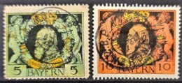 BAVARIA 1911 - Canceled - Mi 92B, 93B - 5M 10M - Used