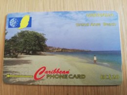 GRENADA  $ 20,- GPT GRE-51CGRC    GRAND ANSE BEACH ST GEORGES    MAGNETIC    Fine Used Card    **2258** - Grenade