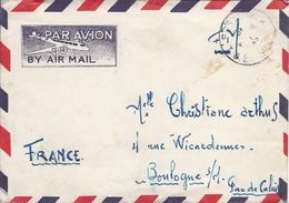 POSTE AUX ARMEES 194? T.O.E. ( Théâtre De Opérations Extérieures) Franchise Par Avion Pour Boulogne/Mer SP 50542 - Guerra D'Indocina/Vietnam