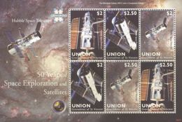 SW460  - Union Island  2009 - Hubble Space Telescope  - MNH Minisheet - Amérique Du Nord