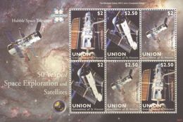 SW460  - Union Island  2009 - Hubble Space Telescope  - MNH Minisheet - North  America